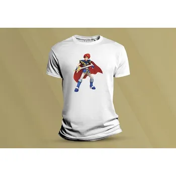 Dětské bavlněné tričko Roy - Fire Emblem. Bílá velikost 128 (7-8 let)