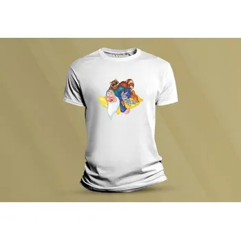 Dětské bavlněné tričko Trpaslík Sleepy. Bílá velikost 128 (7-8 let)