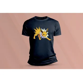 Chlapecké tričko Dětské bavlněné tričko Pokémon Jolteon. velikost 104 Tmavě šedá