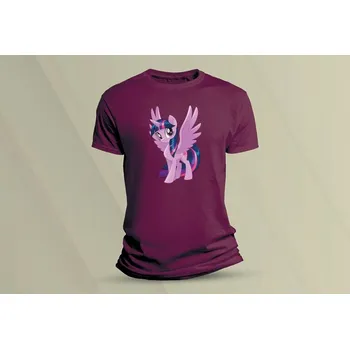 Dětské bavlněné tričko Twilight Sparkle. velikost 140 (9-11 let) Vínová
