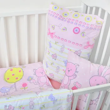 Povlečení Stanex Dětské ložní povlečení bavlněné růžová pohádka (LS322) rozměr: 40 x 40 cm, Zapínání: Knoflíkové