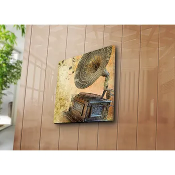 Obraz ASIR Obraz na plátně GRAMOFON 45 x 45 cm