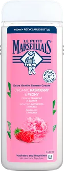 Sprchový gel Le Petit Marseillais Extra jemný sprchový krém BIO malina&pivoňka BIO