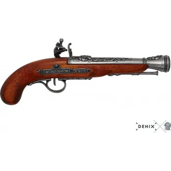 Sběratelství Denix Francouzská Pirátská Pistole 18.Století Pro Leváky