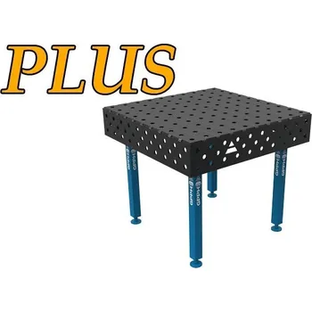 Dílenský stůl GPPH Svařovací stůl PLUS (12mm) - 1000x1000mm - díry o průměru 16mm, mřížka 100x100mm, nohy