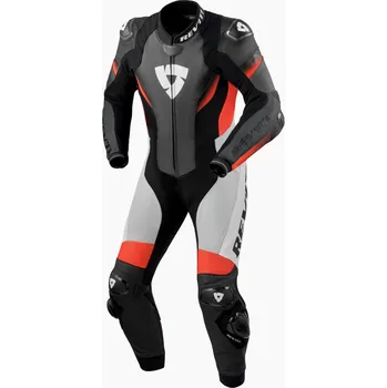 Moto kombinéza REVIT kombinéza CONTROL 1-dílná black/neon red - 48