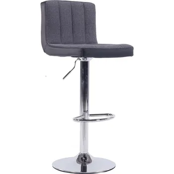 Barová židle Barová židle, šedá / černá / chromovaná, HILDA