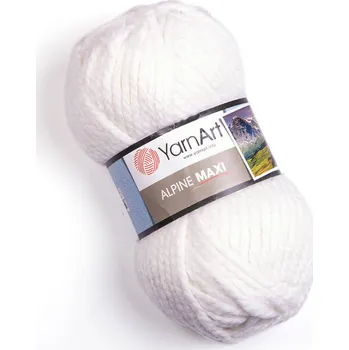 Příze YarnArt Alpine Maxi Alpine Maxi: Alpine Maxi 676 bílá +doprava zdarma při nákupu nad 1990 Kč+dárek zdarma