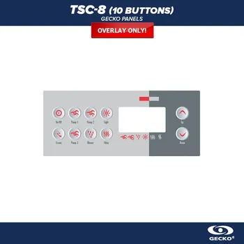 Gecko Alliance Gecko Ovládací panel TSC-8 (10 Buttons) - Polep/ nálepka - 9916-100723