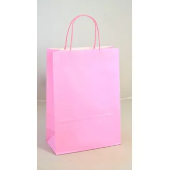 Dárková taška Papírová taška - růžová - 26x36 cm