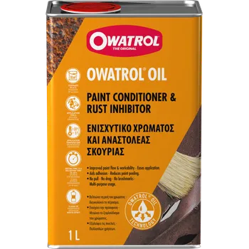 barva a nátěr na dřevo OWATROL OIL - zastaví rez a přilne na všechny povrchy, balení 0,5 l