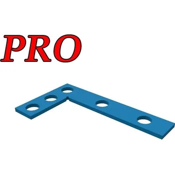 Úhloměr GPPH Plochý úhelník 90º 275x150mm - PRO - průměr děr 16mm
