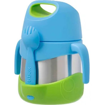 b.box Termoska na jídlo - modrá/zelená 335 ml