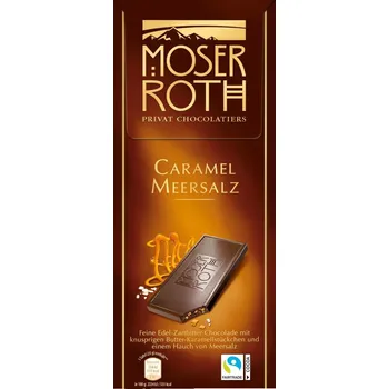 Čokoláda MOSER ROTH čokoláda Caramel Meersalz 125 g