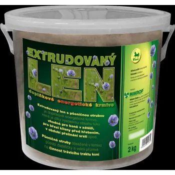 Krmivo pro koně Mikrop Extrudovaný len Hmotnost: 25 kg