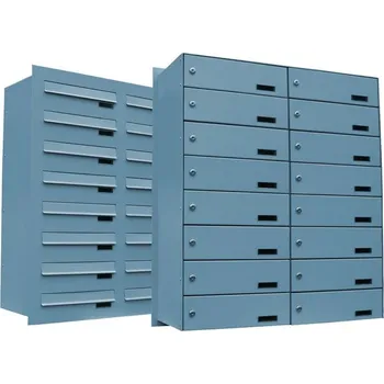 Poštovní schránka 3MH s.r.o. Poštovní schránka MB2-300x110x370 v sestavě pro zazdění s čelní deskou Barva: RAL 1001 béžová