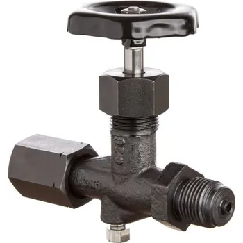 Ventil Manometrový ventil uzavírací dle DIN 16 270, uhlíková ocel, až do PN 630 Připojovací rozměr vstup/výstup: Tvar A (čep-spojka) - G1/2", Tlaková řada: PN 400, Těsnění/Teplota média: Grafit -20 °C až +300 °C