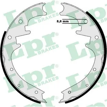 Brzdová čelist Sada brzdových čelistí LPR 07205