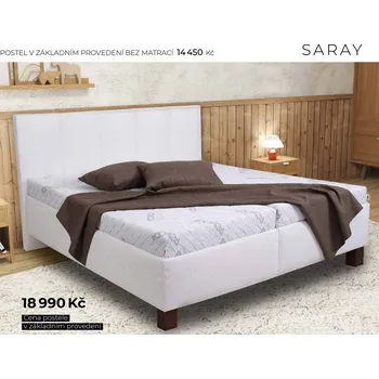 Postel Čalouněná postel SARAY 160 nebo 180x200 cm, český výrobek