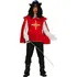 Karnevalový kostým Fiestas Guirca Pánský kostým Mušketýr červený/černý, L