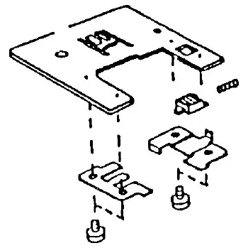Příslušenství k šicímu stroji Stehová deska 754636009 JANOME