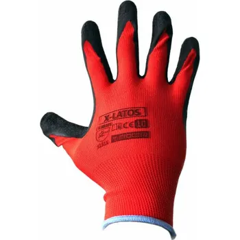 Pracovní rukavice Rukavice pracovní X-Latos, vel. 7, máčené prsty a dlaň