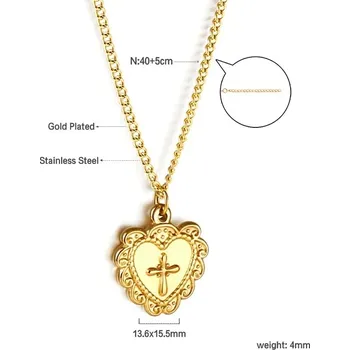 Náhrdelník Ocelový náhrdelník s přívěskem - A50G