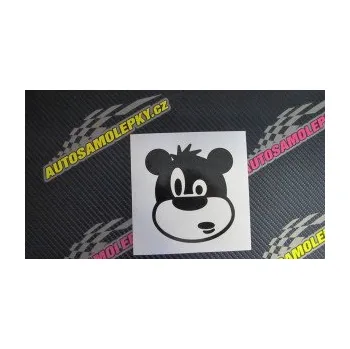 Samolepící dekorace SAMOLEPKA Medvěd 003 levá kreslená hlava (10 - červená) NA AUTO, NÁLEPKA, FÓLIE, POLEP, TUNING, VLASTNÍ TEXT, TISK, AUTOSAMOLEPKY.cz, POLEPY, OBRÁZEK, LOGO, SAMOLEPKY