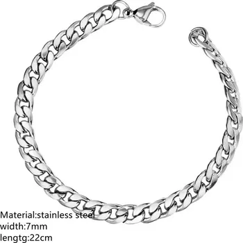 Náramek Nerezový pánský náramek | 22cm - 05S