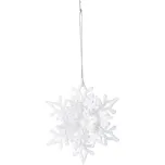 Závěsná vločka CAA222120 11 cm bílá 2 ks