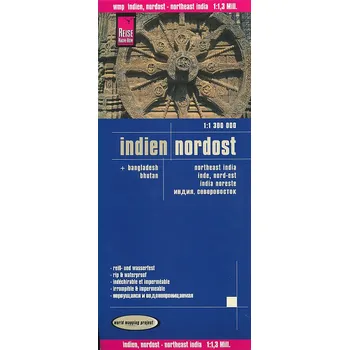 Reise Know-How Verlag mapa India northeast +Bangladesh, Bhutan 1:1,3 mil. - voděodoln