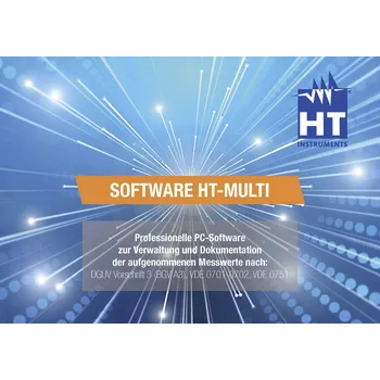 Revizní přístroj HT Instruments Software HT-Multi Protokolovací software pro multifunkční testovací HT700+, 2008660, software, 1 ks