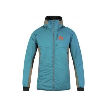 Hannah KECHU HOODY brittany blue/burnt olive XXL; Modrá bunda + DÁREK DLE VÝBĚRU!