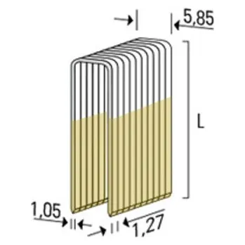 Hřebík Ocelová spona pozinkovaná typ C-NK (BeA 90), šíře 5,8mm, 5.000ks