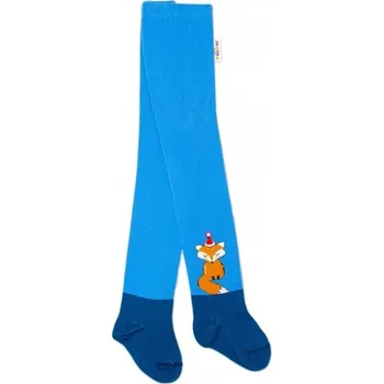 Punčocháče dětské bavlna - FOX modré - vel.80-86