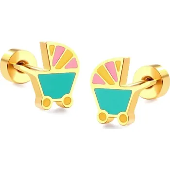 Náušnice Dívčí náušnice z nerezové oceli - 209G