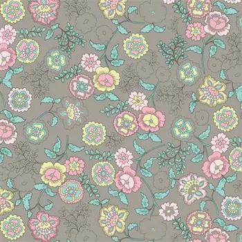 Tapeta Samolepící fólie Fleur hnědý podklad GEKKOFIX 13422