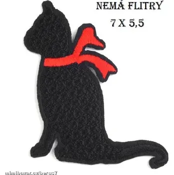 Nášivka - nášivky - nažehlovačky - nažehlovačka kočka černá