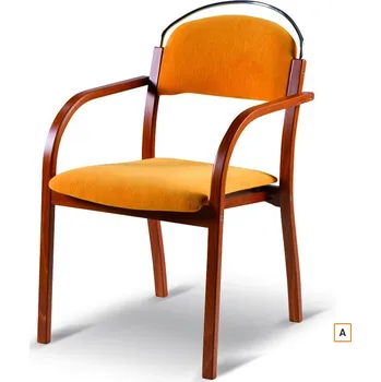 Stohovatelná židle TWIST typ A pro veřejné prostory a pečovatelství, český výrobek