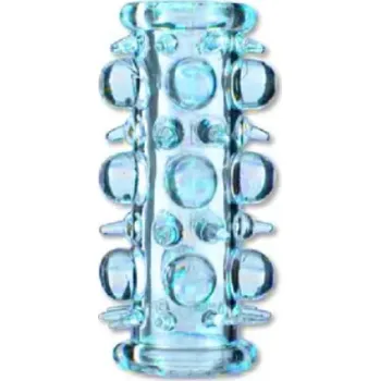 Návlek na penis LOLO vroubkovaný návlek na penis modrý