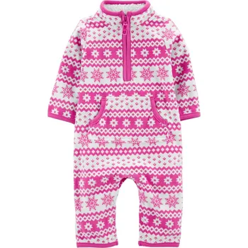Kojenecký overall CARTER'S Overal bez nožiček přechodný Purple Patterns dívka NB /vel.56 - VÝPRODEJ