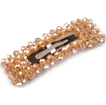 Sponka do vlasů pukačka s broušenými korálky