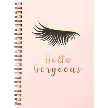 Hello Gorgeous A5 Blok - stylový kroužkový zápisník s 60 listy (21×14,7 cm)