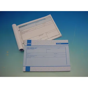 Tiskopis List reklamační A5/100 l. /OP1284/ Optys