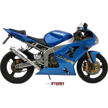 Výfuk pro motocykl Koncovka výfuku STORM GP 74.K.009.LXS Nerez Kawasaki ZX-6 R 03-0