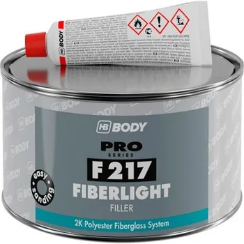 Tmel Polyesterový tmel s krátkým skelným vláknem BODY FIBERLIGHT F217 - 1 L - zelený