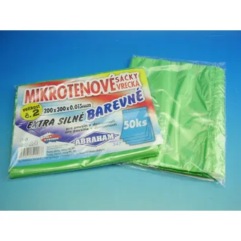 Sáček na potraviny Sáček mikroten 20x30cm pro domácnost zelený 50 ks 6093