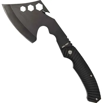 Sekera Sekerka taktical TOOLS Mil-Tec černá (Praktická sekera ve tvaru tomahawku s ABS rukojetí, v hlavě integrovanými klíči, vč. pouzdra na opasek.)