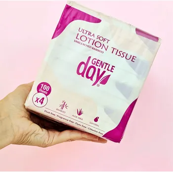 Papírový kapesník Gentle Day® Bambusové kapesníky s Aloe Vera a glycerínem 100 ks Počet balení: 4x100ks