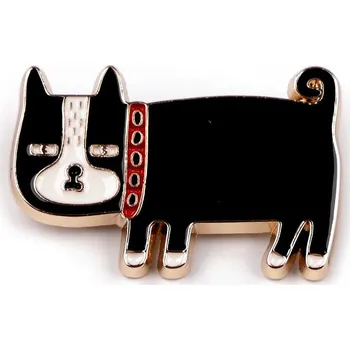 Brož Brož pes, slon, liška, barva 3 černá pejsek